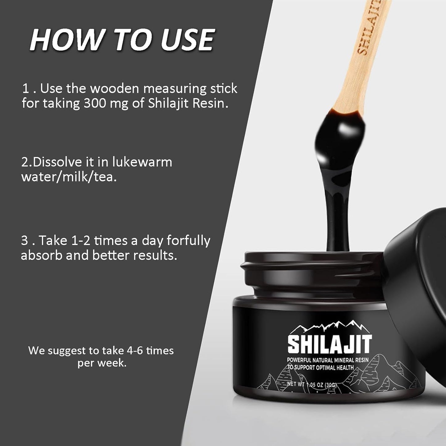 Resina de Shilajit del Himalaya 50g – Máxima Pureza y Potencia 600mg