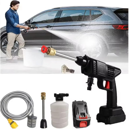 Idropulitrice portatile con 2 batterie Idropulitrice ad alta pressione a batteria per il lavaggio di auto Pulizia di pavimenti 42v 8000Mah